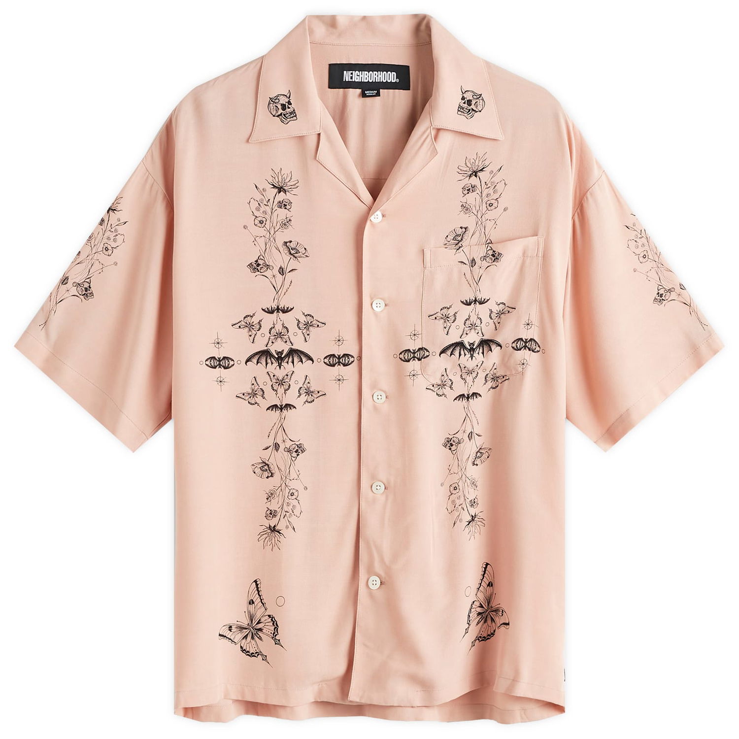 Košeľa Neighborhood Hawaiian Shirt Ružová | 241TSDWN-SHM01S-PNK, 0