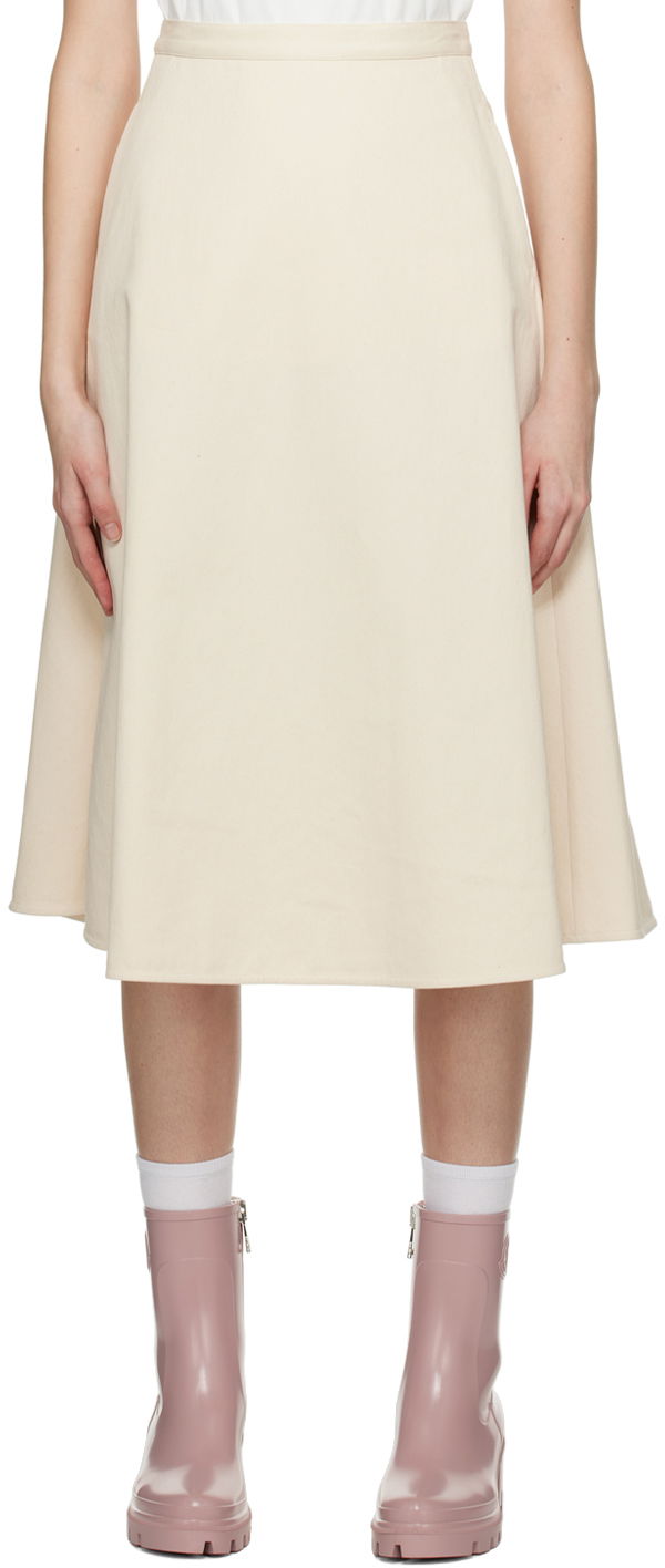 Sukňa Moncler A-Line Midi Biela | I10932D00016596IT, 0