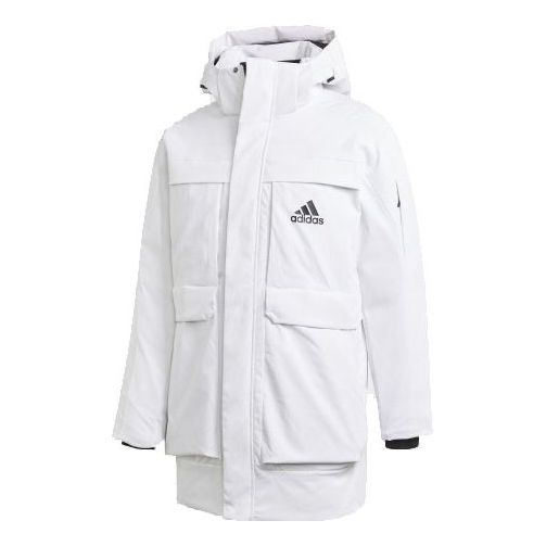 Parka adidas Originals Full-Zip Hooded Parka Biela | GN9838