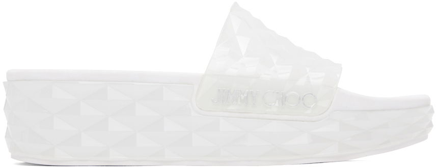 Doplnky Jimmy Choo Jimmy Choo Diamond Slides Biela | DIAMOND SLIDE RUB, 0