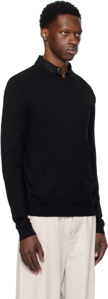 Sveter BOSS Crew Neck Soft Yarn Sweater Čierna | 50532074, 2