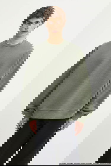 Mikina Carhartt WIP RGGD Appliqué Sweatshirt Zelené | I035636.2ZXGD, 2