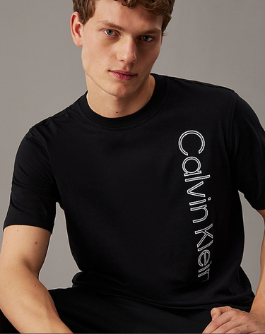 Tričko CALVIN KLEIN pw - graphic s/s t-shirt s Čierna | 00GMF4K113-BAE, 2