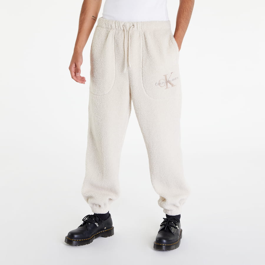 Tepláky CALVIN KLEIN Monologo Pants Béžová | J40J400187 ACF, 0