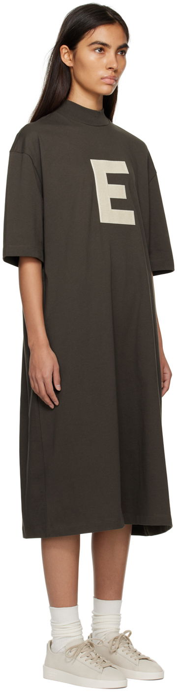 Šaty Fear of God Fear of God ESSENTIALS Short Sleeve Midi Dress Zelené | 125BT225040FW, 1