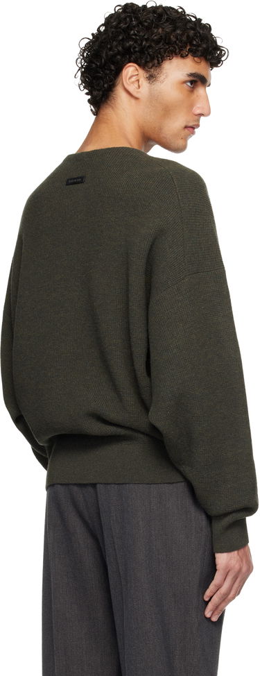 Sveter Fear of God Long-Sleeve Textured Knit Henley Sweater Zelené | FG25FW20-204LAW-019, 2