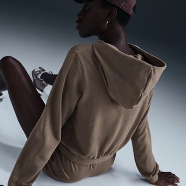 Mikina Nike Sportswear Chill Terry Full-Zip Hoodie Hnedá | FN2415-233, 4