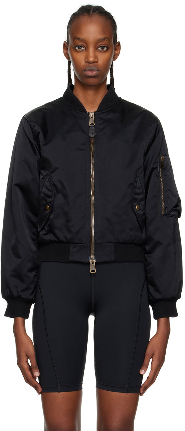 Bunda Balenciaga Shrunk Bomber Čierna | 746478 TYD31, 0