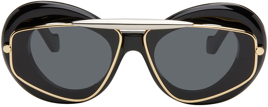 Slnečné okuliare Loewe Wing Double Frame Sunglasses Čierna | LW40120I@5901A, 0