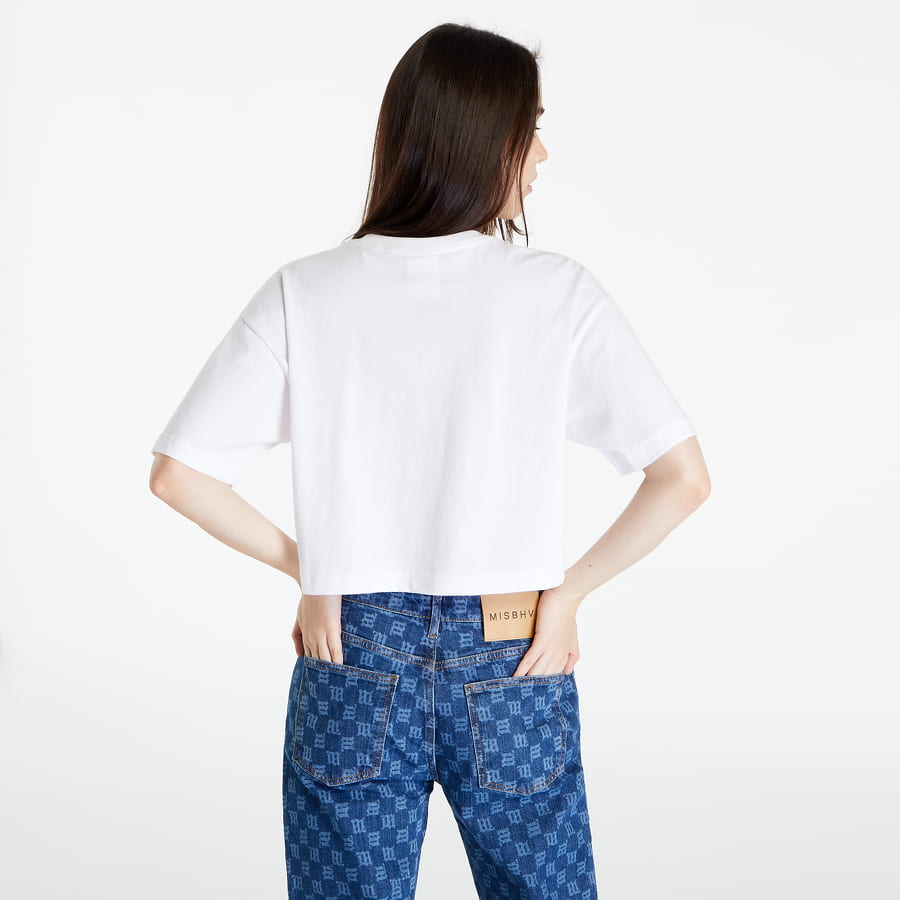 Crop Top HUF Forever Crop Tee Biela | WTS0048 WHITE, 1