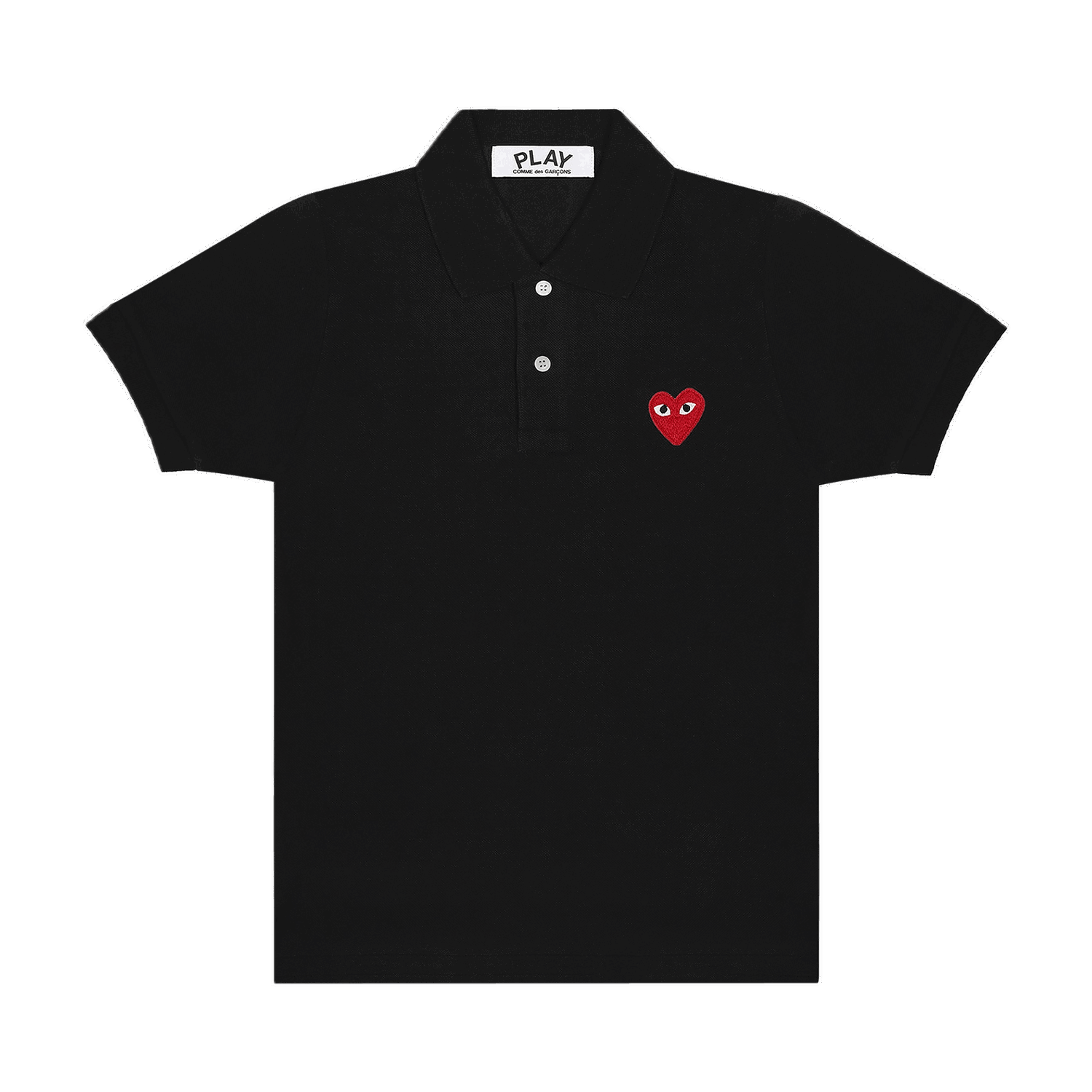 Polo tričko Comme des Garçons Play Heart Polo Tee Čierna | AZ T006 051 1, 0