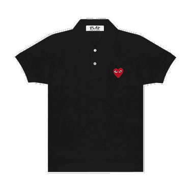 Polo tričko Comme des Garçons Play Heart Polo Tee Čierna | AZ T006 051 1, 0