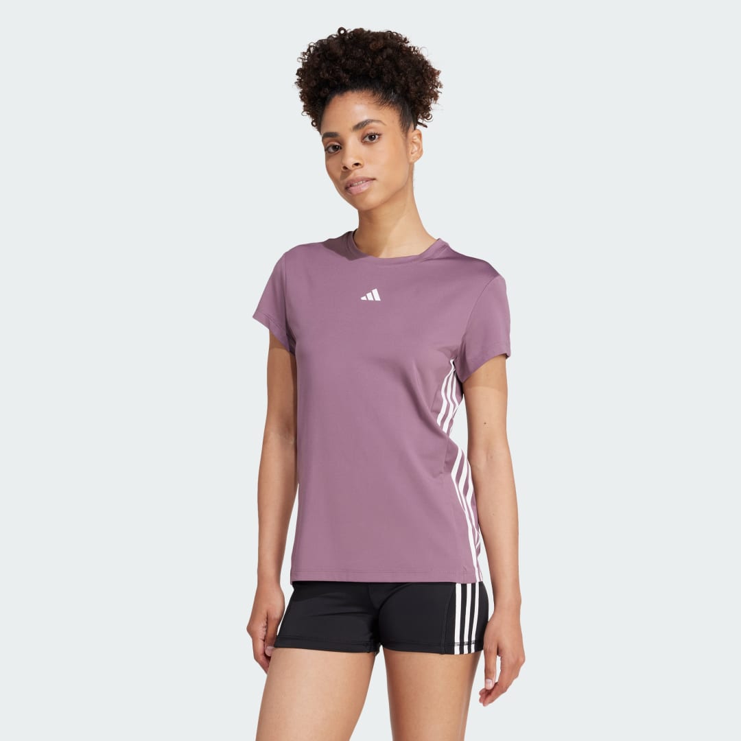 Tričko adidas Performance Hyperglam Training T-Shirt Fialová | IX3249, 0
