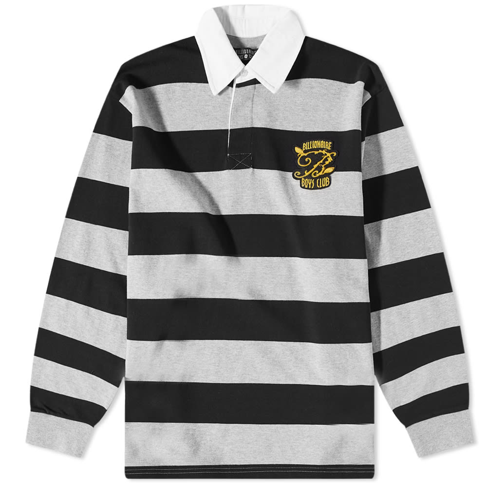 Polo tričko BILLIONAIRE BOYS CLUB Striped Rugby Polo Rôznofarebný | B22420-BLK, 0