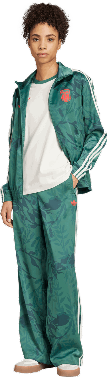 Nohavice adidas Performance Italy Wide-Leg Track Pants Zelené | JJ0346, 4