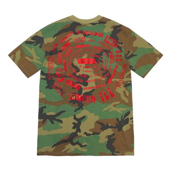 Tričko Supreme Spiral Alphabet Graphic Print Short Sleeve T-Shirt Zelené | SUP-SS21-409