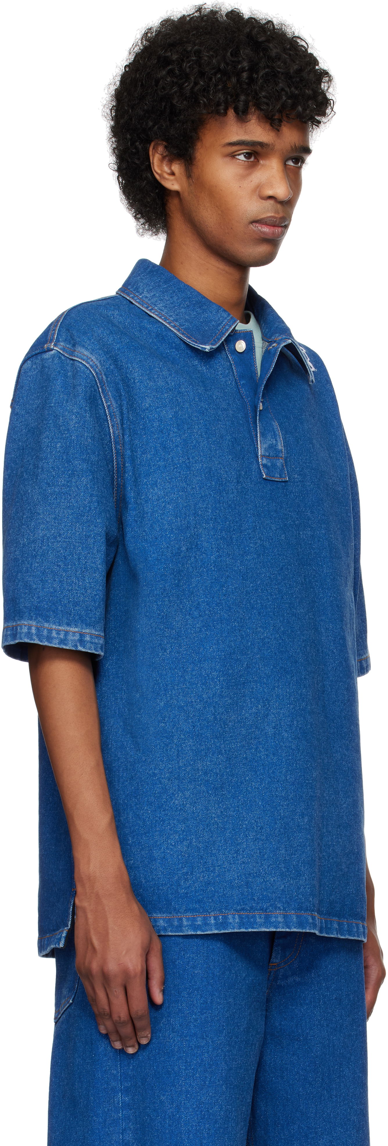Marni Oversize Denim Polo