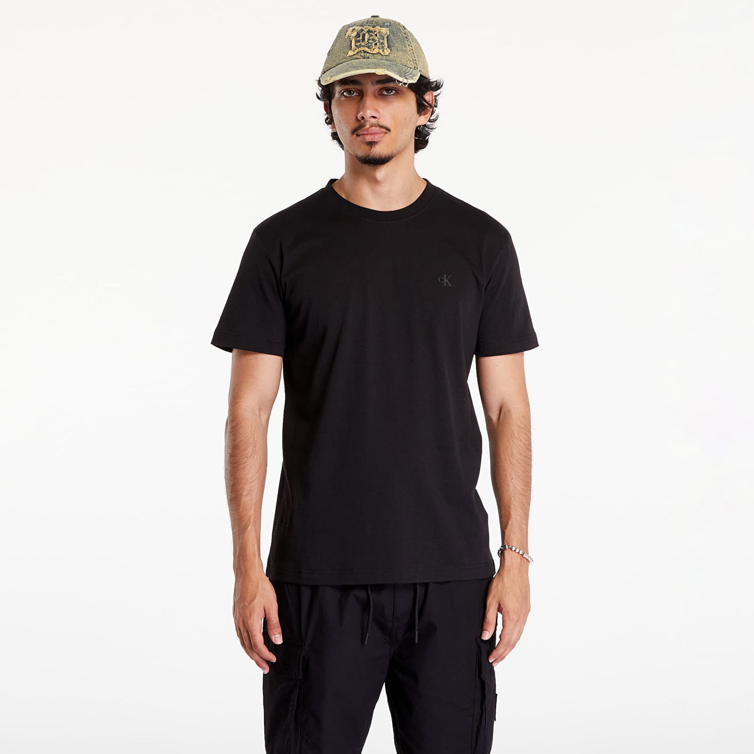 Tričko CALVIN KLEIN Euphoric Monologo Short Sleeve Tee Black Čierna | J30J325683 BEH, 0