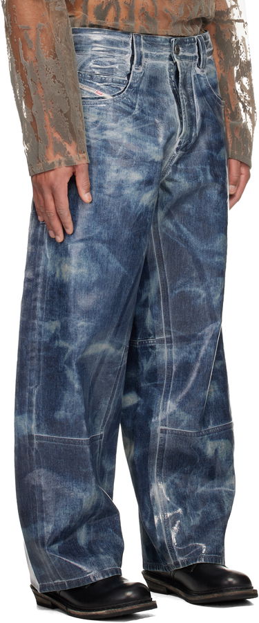 Džínsy Diesel 1997 D-Enim-M-Uc-Fsh Wide-Leg Coated Jeans Modrá | A21596-007CU-01, 1