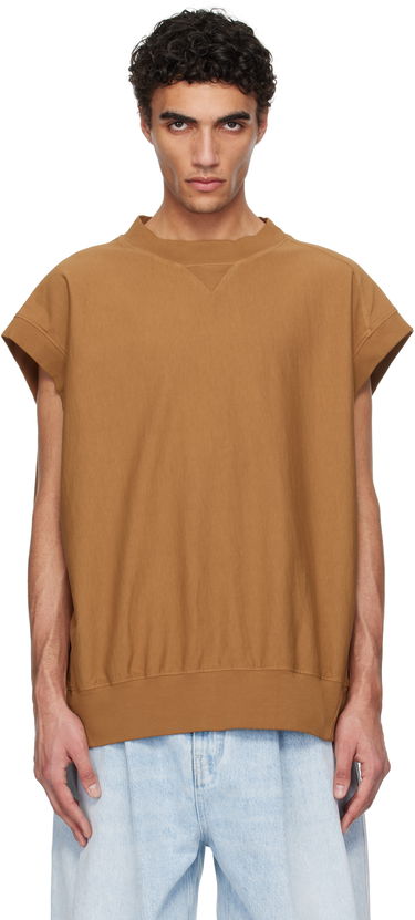 Sveter HED MAYNER Hed Mayner Cap Sleeve Sweatshirt Hnedá | HMMA70013T-HA082A, 0