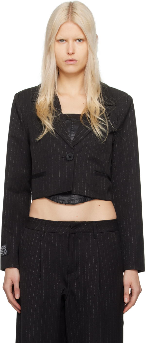 Bunda Ksubi London Crop Blazer Čierna | WPS24JK006