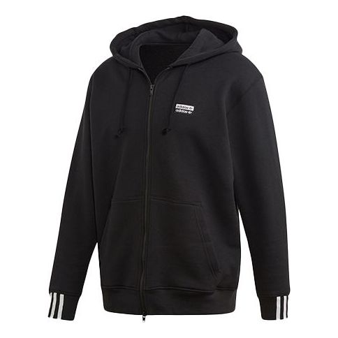 Mikina adidas Originals Originals Solid Casual Hooded Jacket Čierna | ED7230, 0