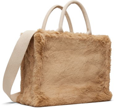 Tote bag Marni Small Faux-Fur Basket Tote Béžová | SHMP0077U6 P8681, 2