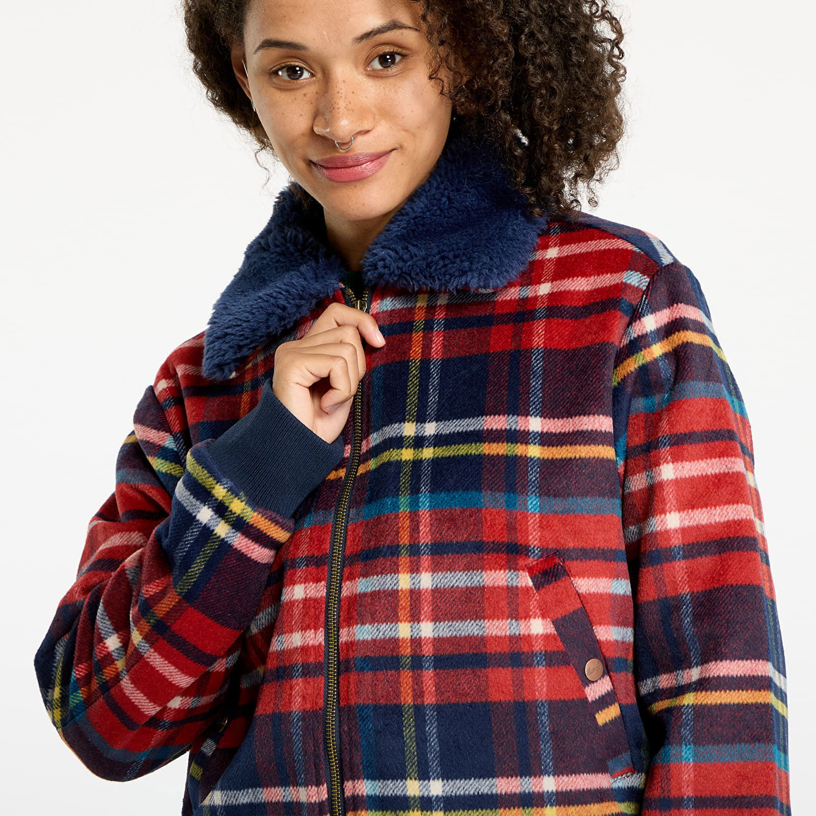 Aviator Jacket Red Tartan