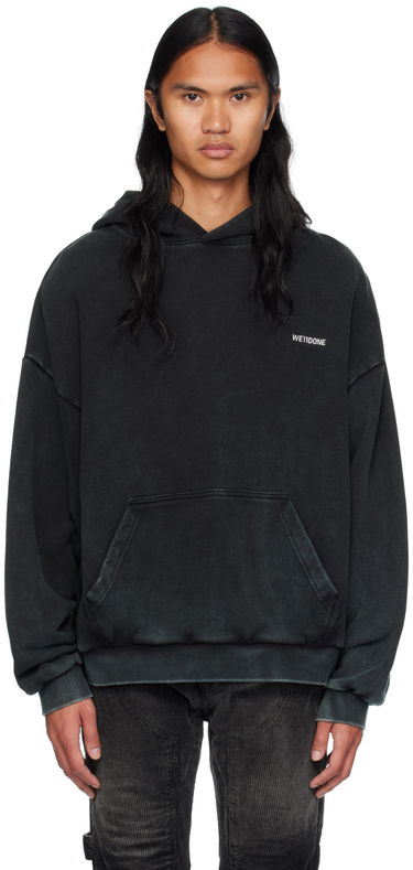 Mikina We11done Raw Edge Hoodie by Čierna | WD-TH2-24-809-U-BK, 0