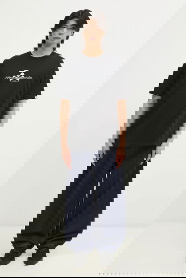 Tričko AAPE by A Bathing Ape Printed T-shirt Moon Face Logo Čierna | AAPTEM1564XXN, 4