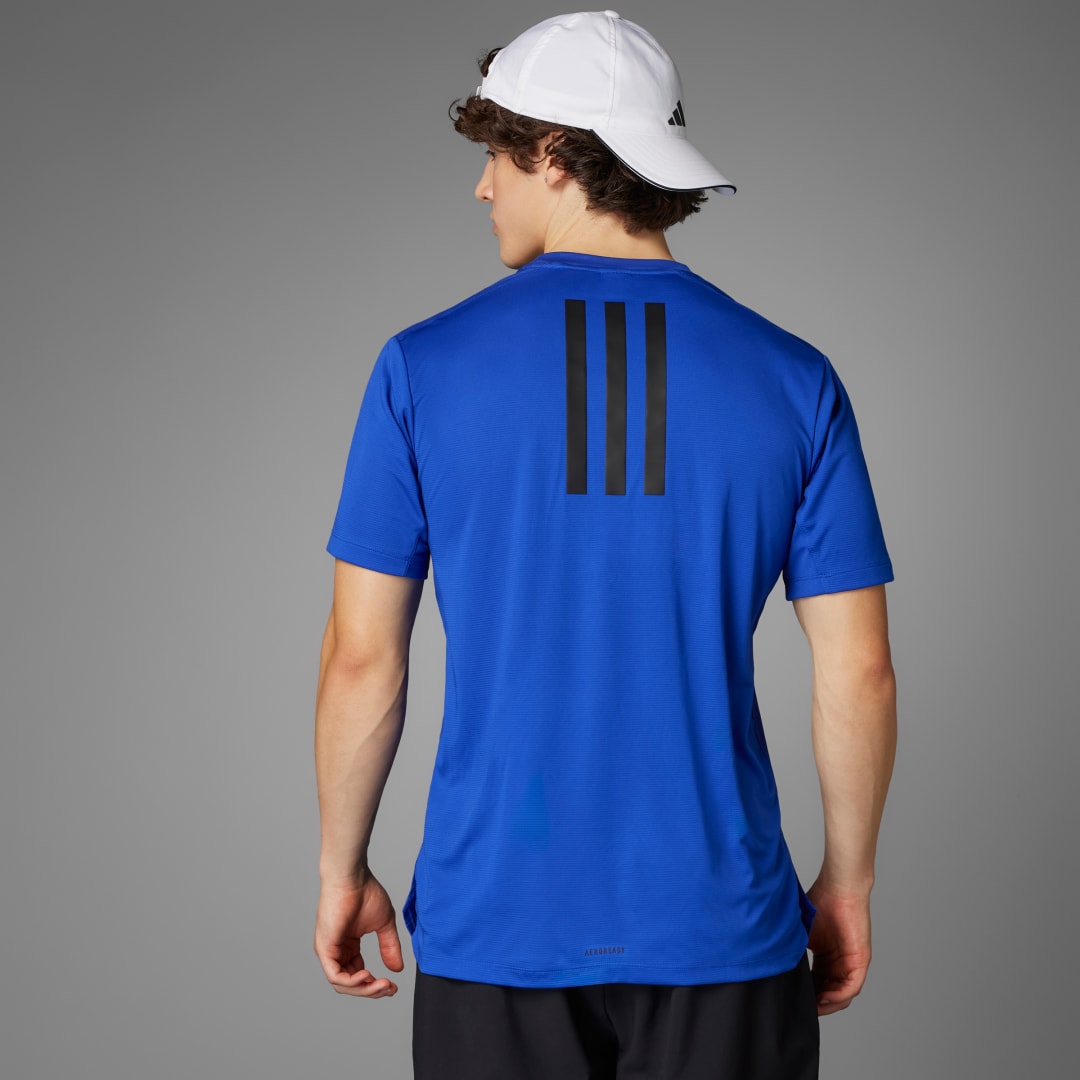 Tričko adidas Performance Power Workout Modrá | IX9093, 1