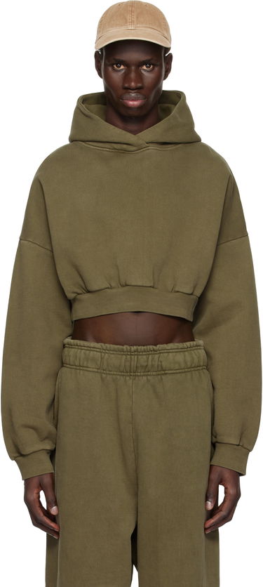 Mikina Entire Studios Entire Studios Cropped Heavy Hoodie Zelené | ES2392MI, 0