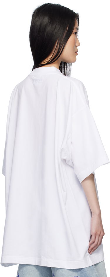 Tričko VETEMENTS Vetements 'Single' Oversized T-Shirt Biela | UA66TR700W, 2