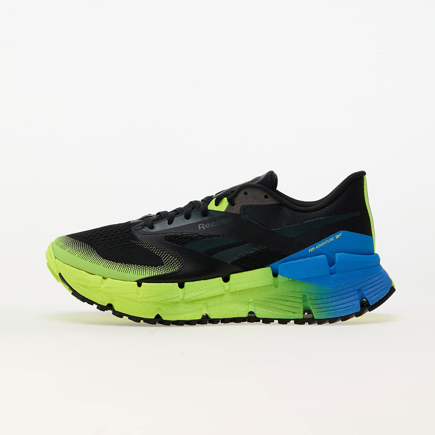 Tenisky a topánky Reebok Floatzig Adventure 1 Black/ Digital Lime/ Kinetic Blue Čierna | 100208169, 0