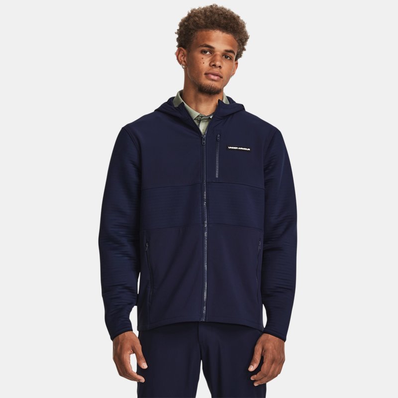 Mikina Under Armour Full Zip Hoodie Navy | 1379722-410, 0