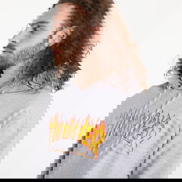 Mikina Thrasher Thrasher Flame Logo Hoody Šedá | 113102GY, 1