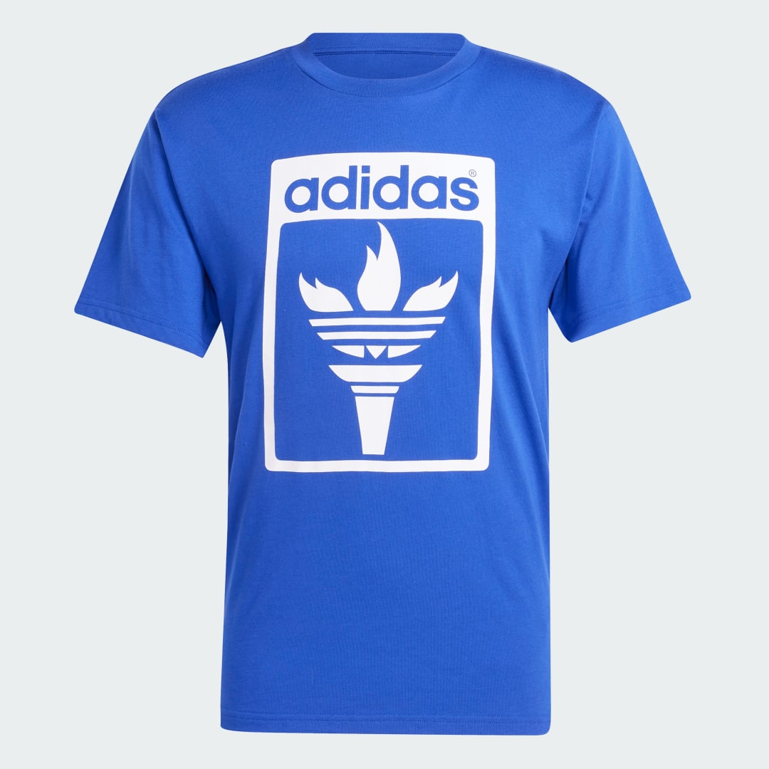 Tričko adidas Performance Trefoil Torch Modrá | JJ1221, 1