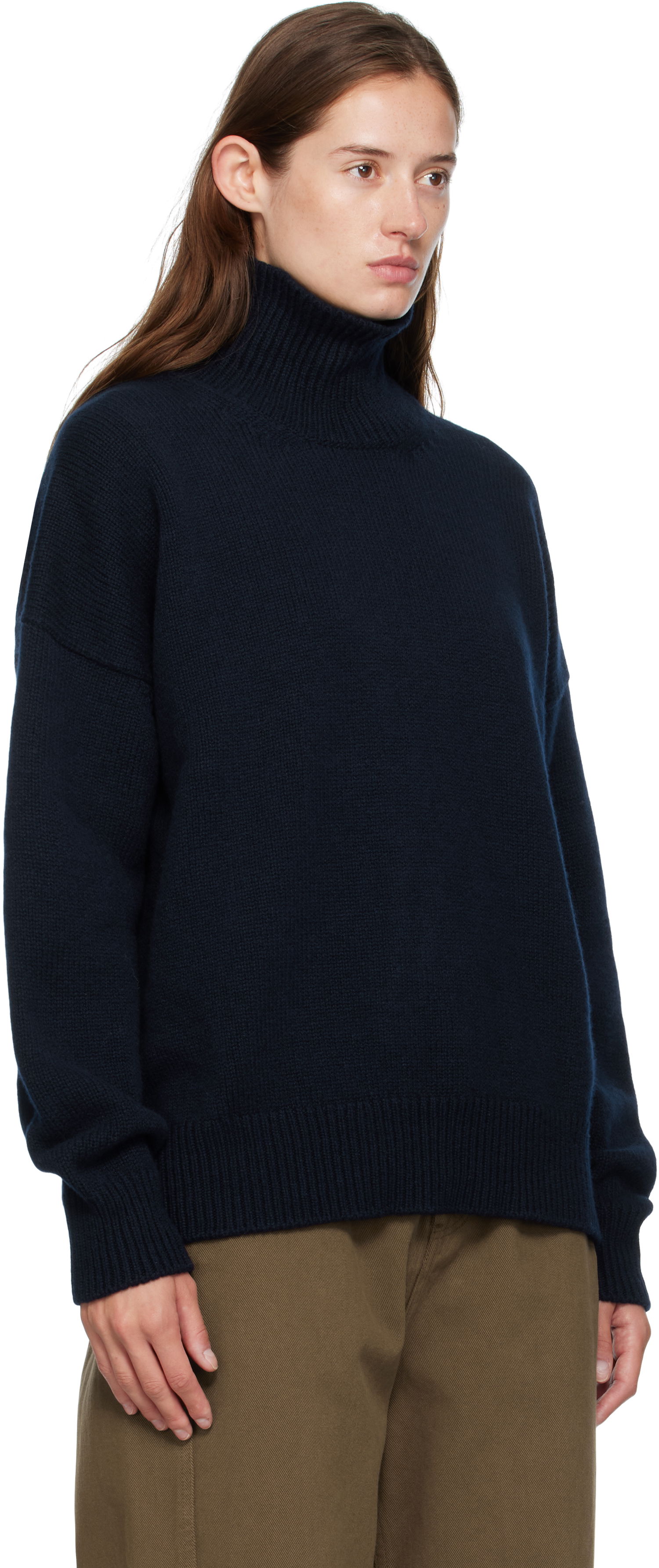 Sveter &Daughter &Daughter Balla Rollneck Turtleneck Sweater Navy | F2402, 1