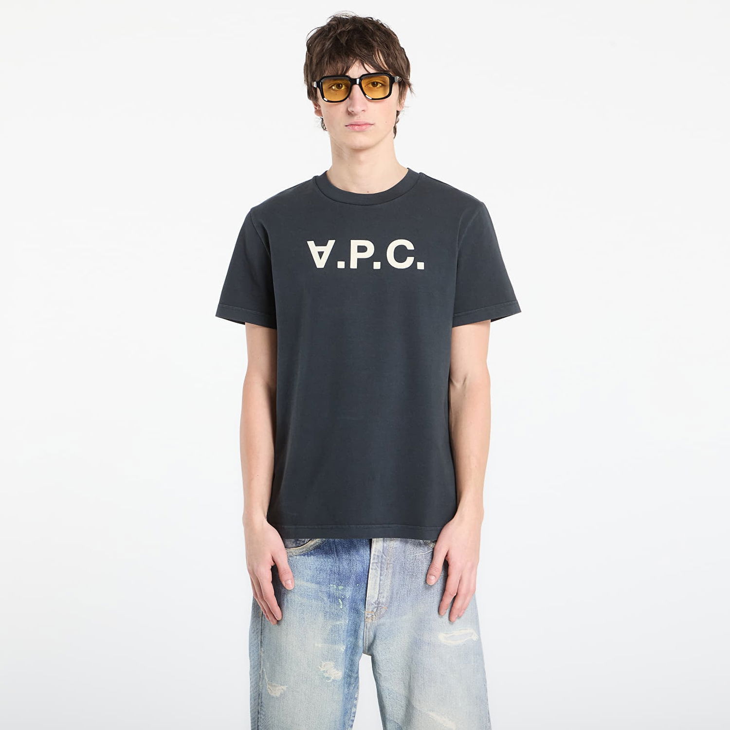 Tričko A.P.C. Standard Brodé Rayé T-Shirt Šedá | COHMB-M26384 TZD, 0