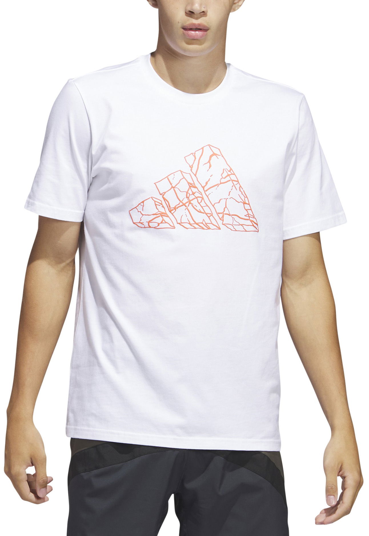 Tričko adidas Originals Pass Rock Basketball Graphic Tee Biela | ic1858, 0