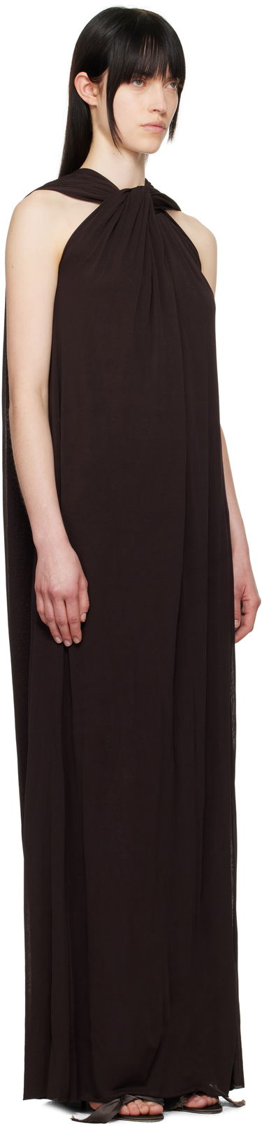 Šaty Jil Sander Jil Sander Draped Maxi Dress Hnedá | J02CT0473_J20041, 1