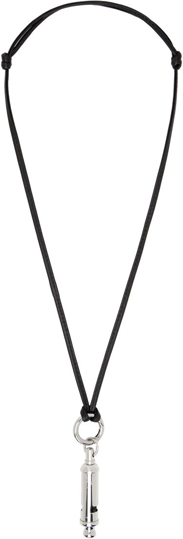 Náhrdelník LEMAIRE Lemaire ACME Edition Whistle Leather Necklace Čierna | AC1202 LO036, 0