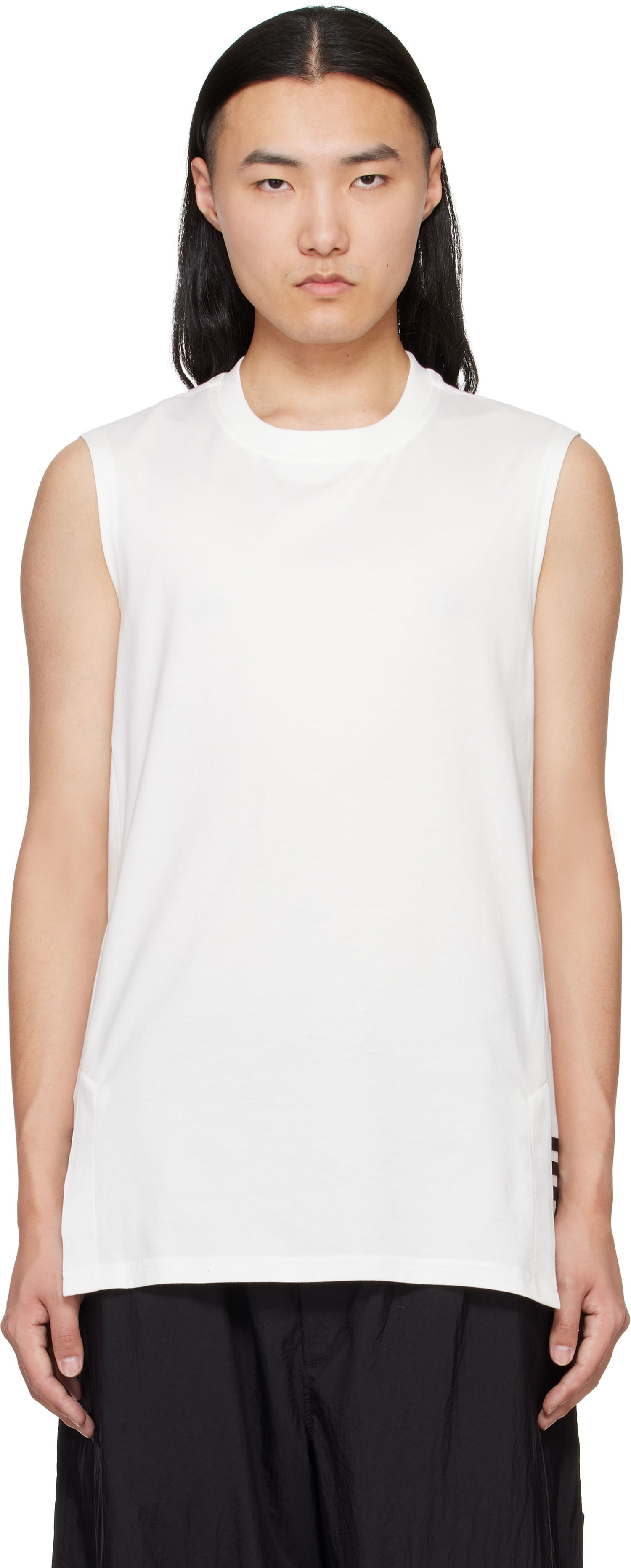Tielko Y-3 Y-3 3-Stripes Tank Top Biela | JM7844, 0