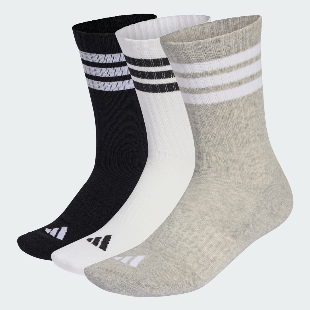 Ponožky adidas Performance 3-Stripes Cushioned Sportswear Crew Socks 3 Pairs Rôznofarebný | KC9640, 0