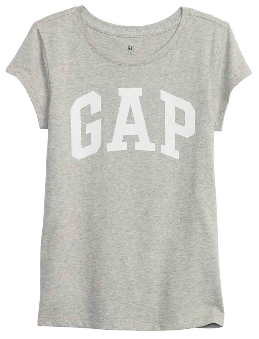 Tričko GAP T-Shirt with GAP Logo Šedá | 460525-08