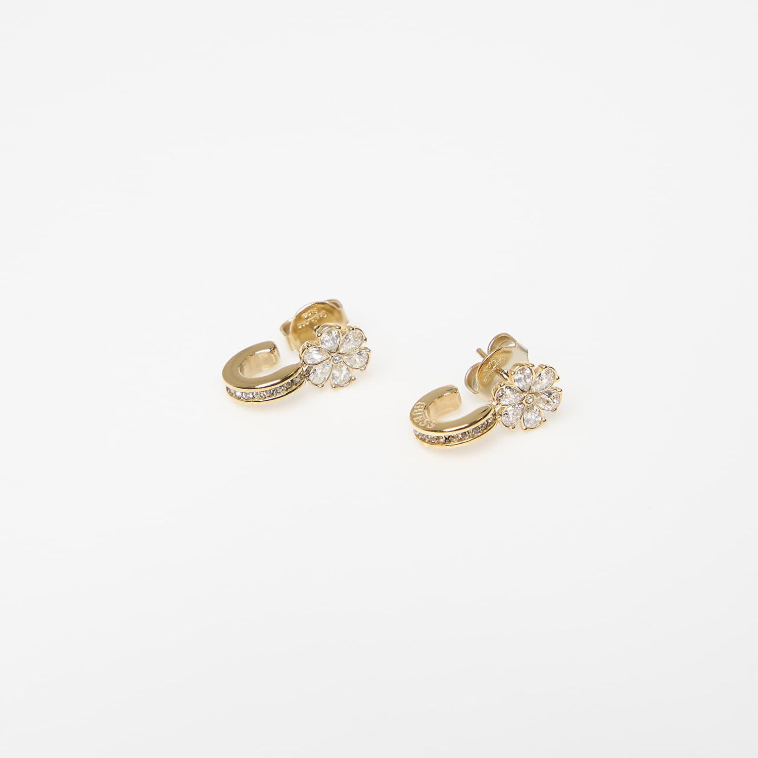 Náušnice GUESS Lily Floral Stone Stud Earrings Žltá | JUBE05110JWYG-GOLD, 0
