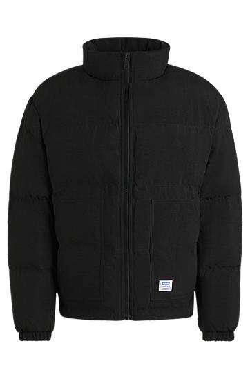 Prešívaná bunda BOSS Water-Repellent Puffer Jacket Čierna | 50522234