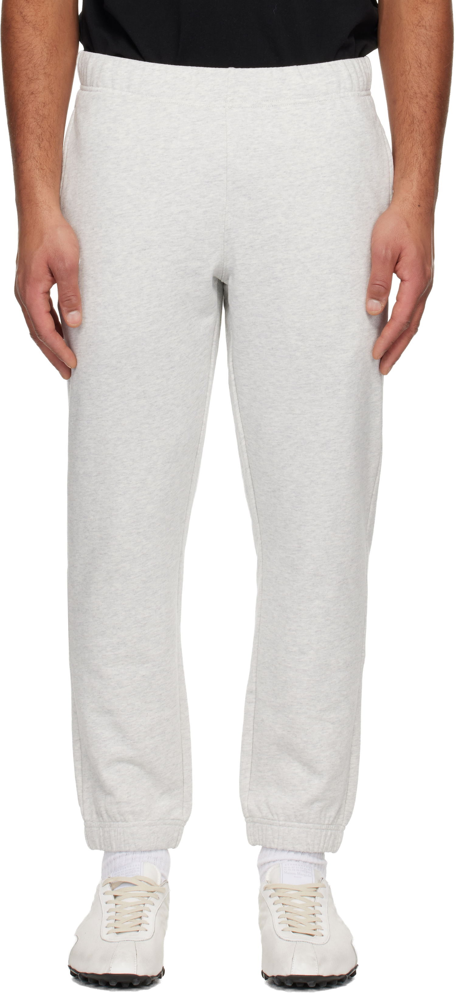 Tepláky AAPE by A Bathing Ape Logo Patch Sweatpants Šedá | AAPPTMC645XAPWH2, 0