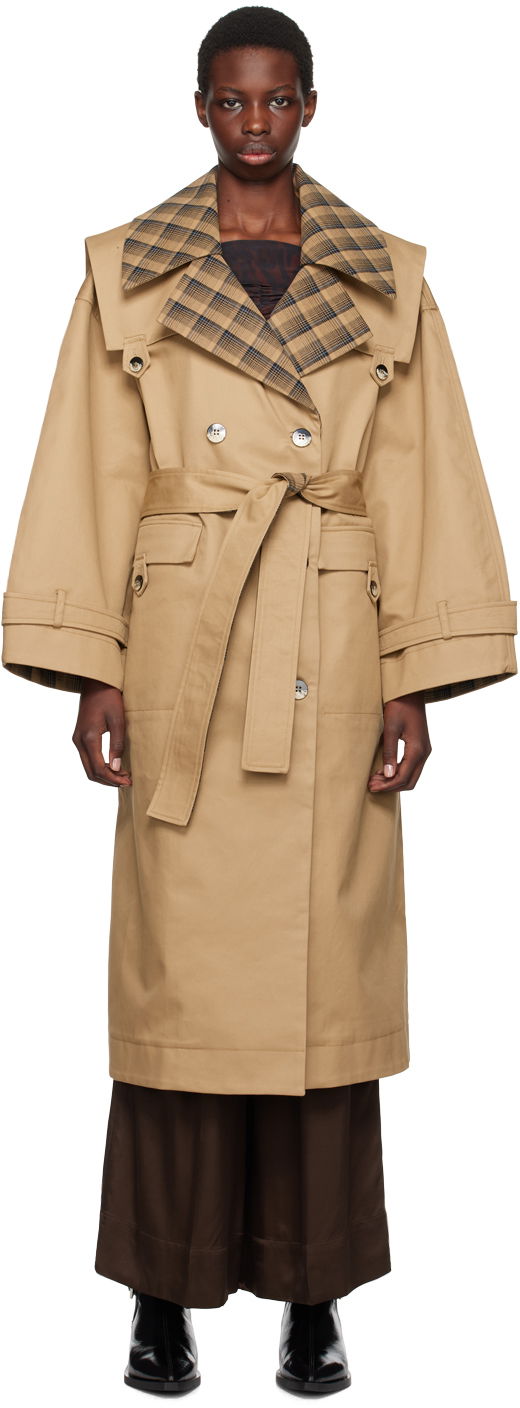 Brown Oversized Trench Coat