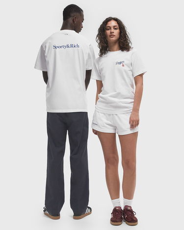 Tričko Sporty & Rich Dodgers Serif T-Shirt Biela | TO043627666WH01, 2